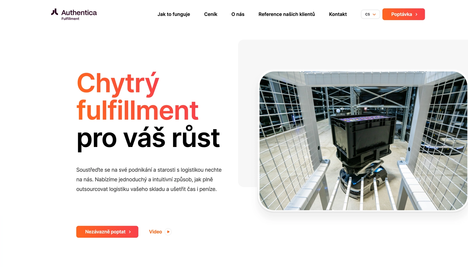 Vývoj WMS na míru, reference Fulfillment by Authentica